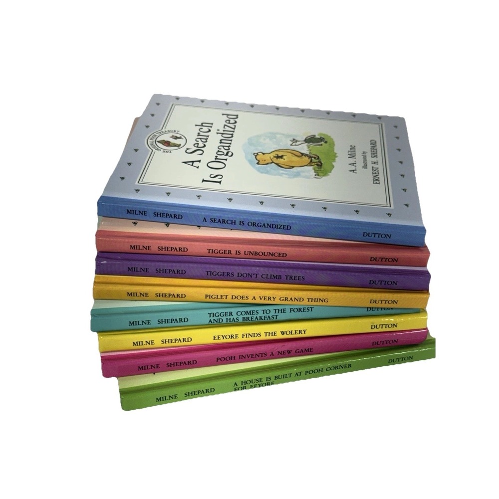Dutton Books The Original Pooh Treasury Hardcover Books Complete Set of 8 6x5"